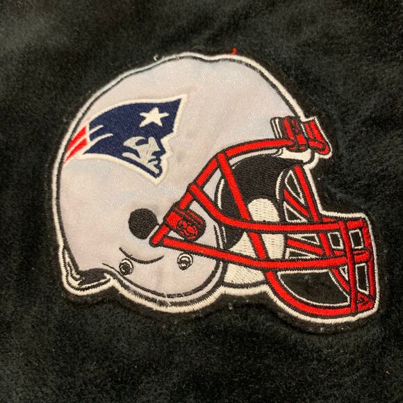 Vintage New England Patriots Suede Varsity Jacket NFL Leather Size XL 90s–2000s - Picture 12 of 14